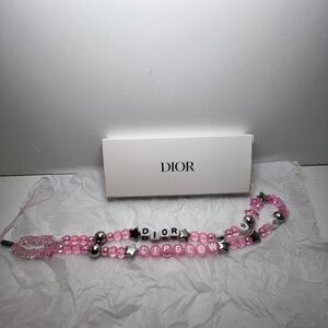 Dior Beauty Pink Lip Glow Phone Chain or Charm